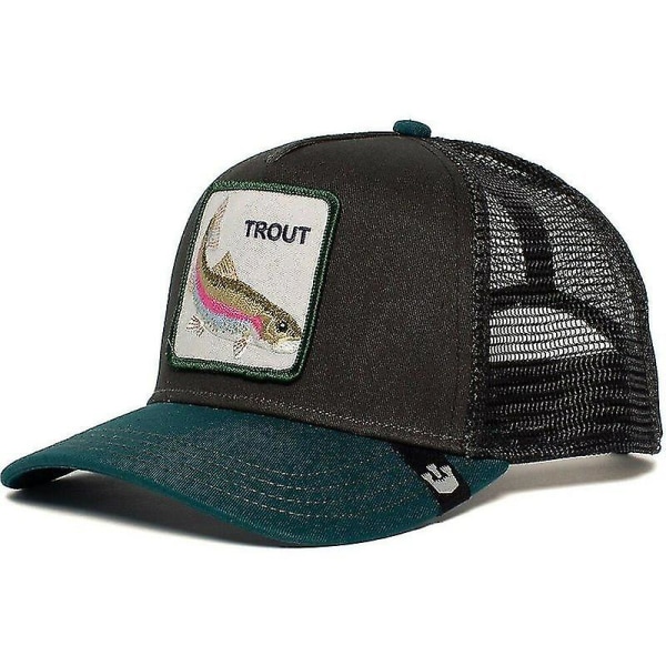 Cap Solskydd Mesh Broderad Trucker Hat Trout TROUT
