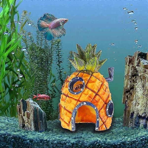 Svampebob Ananashus Akvarium Tilbehør Model