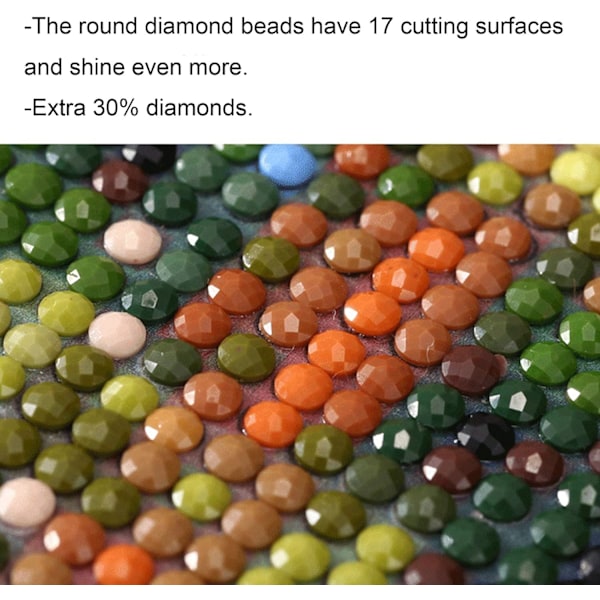 5D diamantmålningsset, diamantkonstset för vuxna och barn, ädelstenskonstset för vuxna