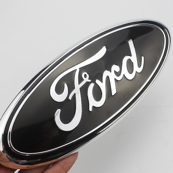 2 stk. bilmærkeemblemer til Ford F150 Ovalt dekalemblem foran
