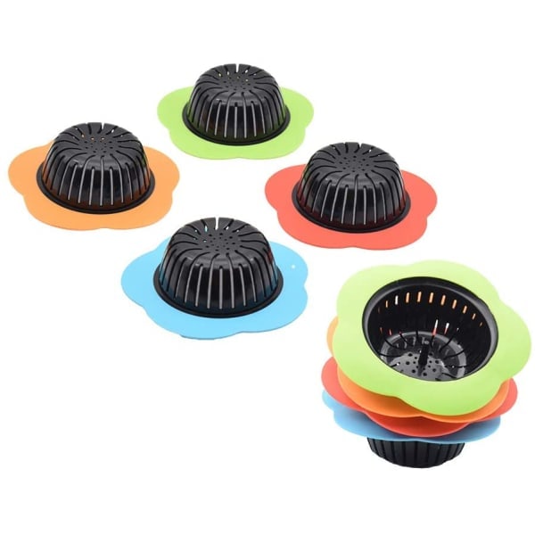 Silikon Köksavloppsfilter 4-pack, Häll