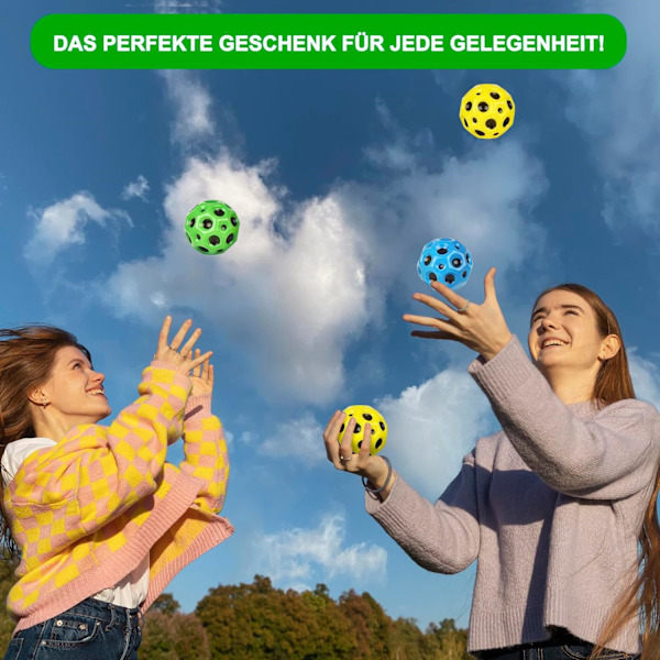Mini hoppboll, ultralätt studsboll med extra hög studs, studsboll, interaktiva leksaker för stresslindring