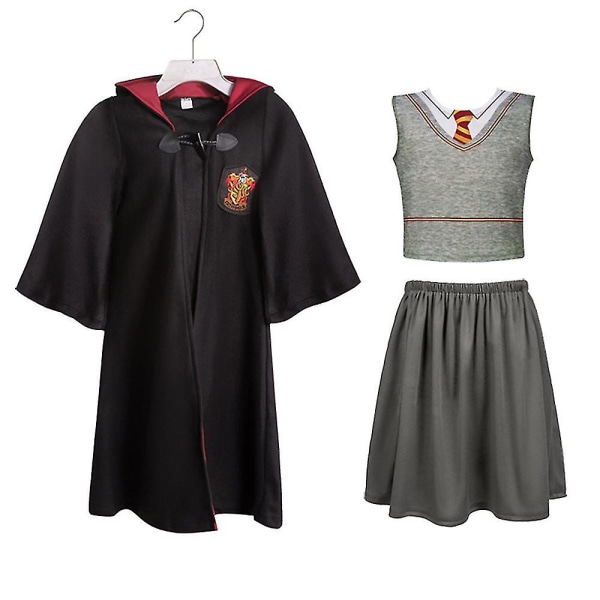 3-14 år Barn Tonåringar Pojkar Flickor Harry Potter Hermione Granger Gryffindor Cosplay Uniform Dräkter Outfit Set Presenter 5-7 Years Girl