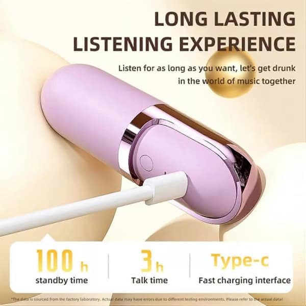 S13 Vibrationsmassage Bluetooth-hovedtelefoner, usynlige ørepropper Black