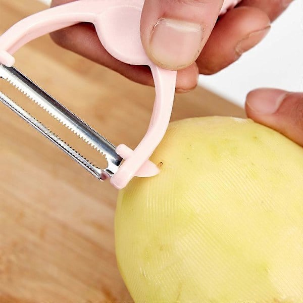 2 stk Rosa Kiwi Papaya Salat Hakker Skreller Grønnsak Rustfritt Stål Kjøkkenredskap