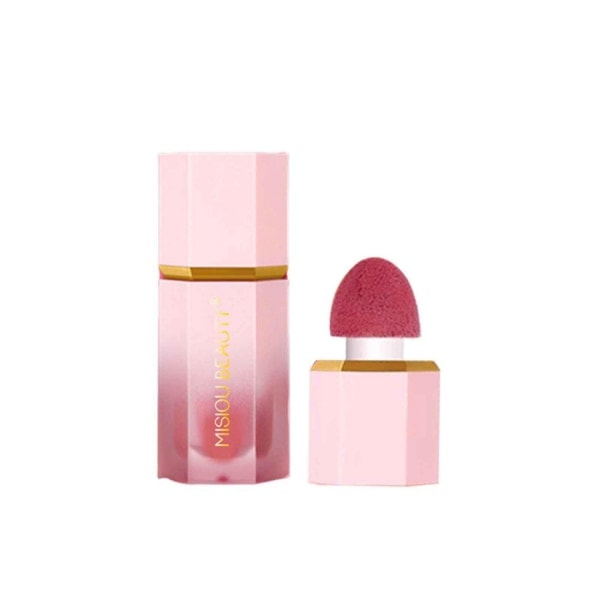 Flytande rouge-makeup för kinder med skimrande finish 1