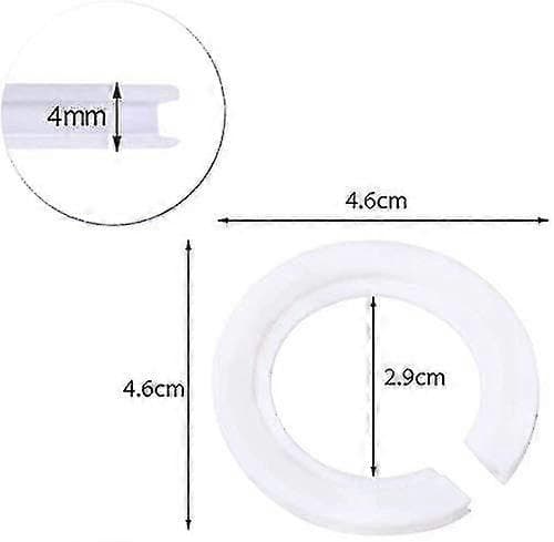100 E27 til E14 lampeskærm ring konvertere 42mm til 29mm plastik lampeskærm reduceringsringe