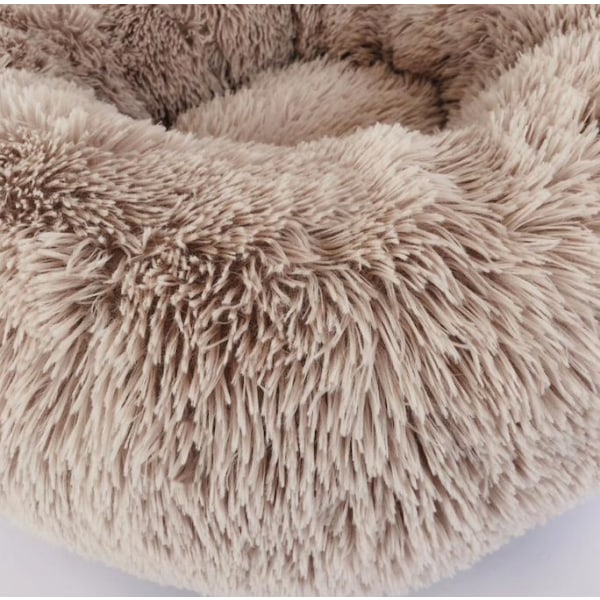 Fluffig Hundbädd / kattbädd, Hundsäng / kattsäng - dogbed/catbed 60cm - Ljusgrå