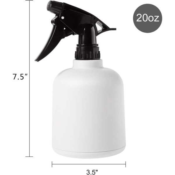 Handpressad vattenkanna vit 600ML White