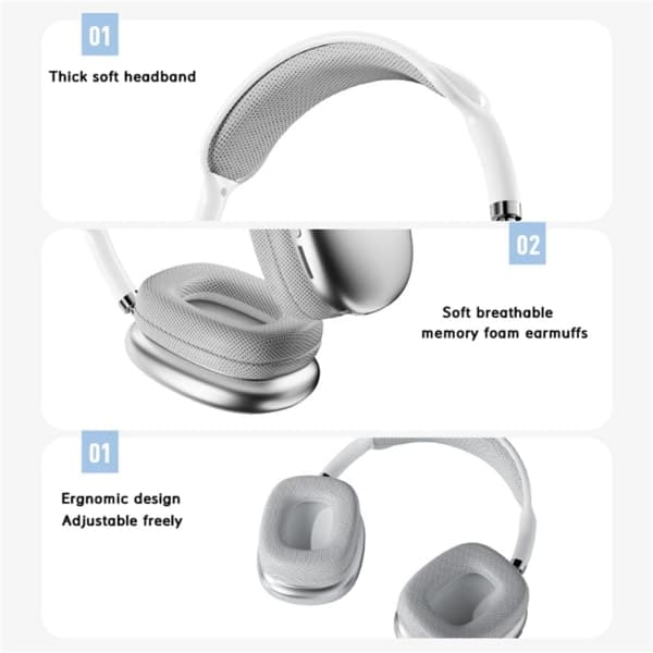 P9 Pro Max Over-Ear Bluetooth-hörlurar Trådlös Stereo
