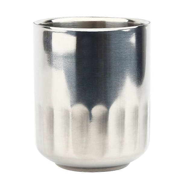 180ml Dubbelväggig Rostfri Mugg Te Vatten Öl Kaffekopp Hemmugg