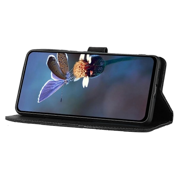 Mobilskal för Samsung Galaxy A16 5G/A16 4G med Blommönster, Läderplånbok, Handledsrem Multicolor Style A