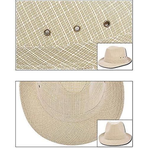 Hatt för män och kvinnor - Sommarkeps med UV-skydd - Utomhushatt för fiske, strand, vandring, safari, camping, trädgårdsarbete och båtliv Storlek: ...