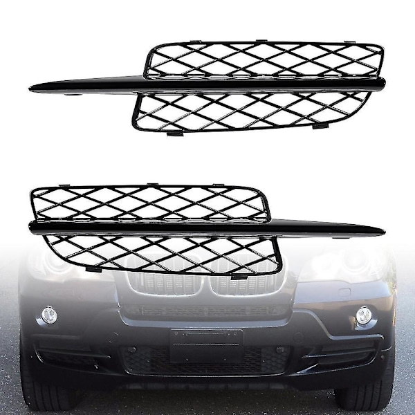 Blank Svart Honeycomb Front Støtfanger Nedre Grilldeksler For - X5 E70 2007-2010 51117159593 51117159
