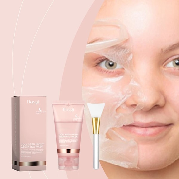 Collagen Inpackningsmask 2.53 oz / 75ml Föryngrande Nattmask Cr