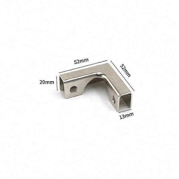 8 Metalklips til Glas eller Paneler 8-12mm Tykke Sæt med 8