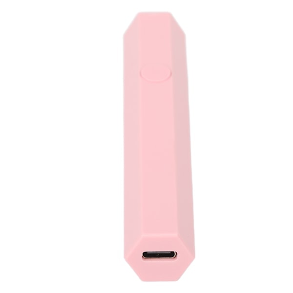Bärbar Mini UV LED Nagellampa för Hemma-Salong, Laddningsbar Handhållen Pennaformad Nageltork 3W Härdningslampa - Rosa