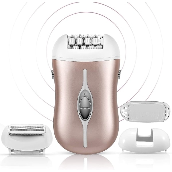 Epilator for kvinner - 2 i 1 hårfjerning Epilator Elektrisk dame barbermaskin for bikini, ben, arm, armhuler, hake, oppladbar bikinitrimmer B...