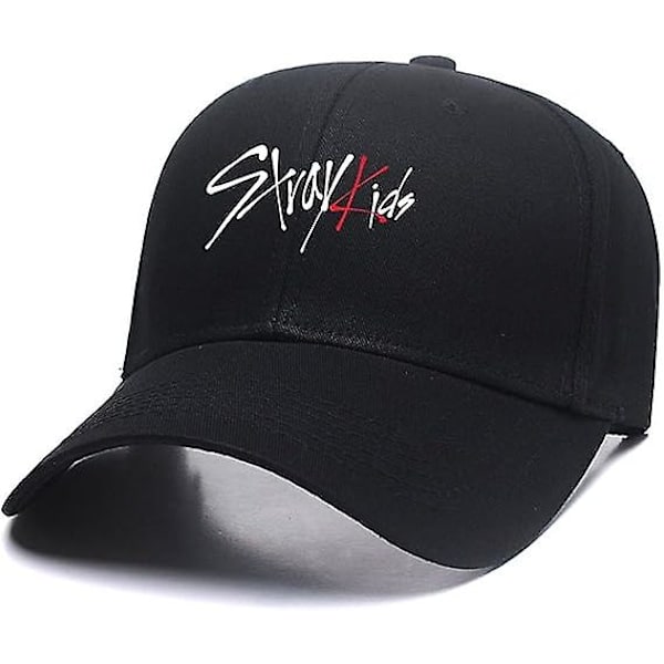 Kep Straykids keps Justerbar keps Basebollkeps Keps för kvinnor Svart keps