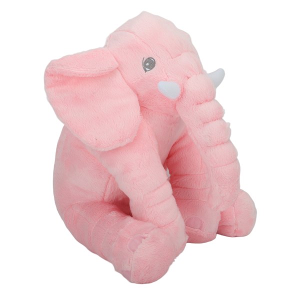 Søt elefant plysj dukke barn sover med komfort dukke rosa