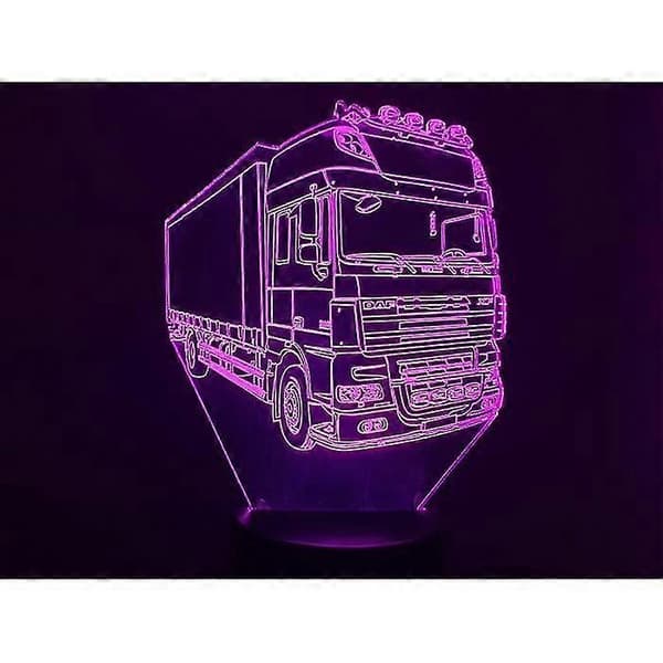 3D-lamppu. Daf 19t kuljetusauto