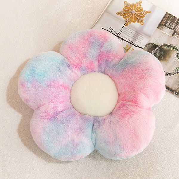 35 cm Fyldt Daisy Blomst Siddepude Solsikkeform Børn Pige Multicolor