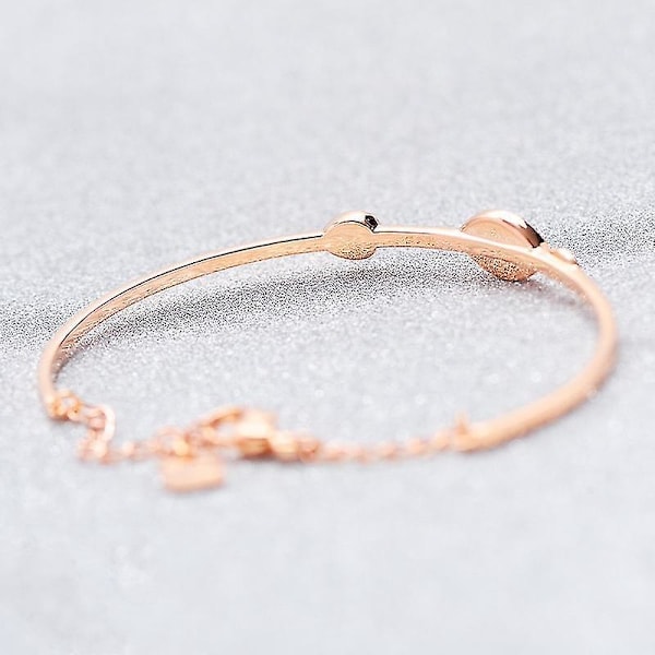 Roséguld Kristallarmband för kvinnor