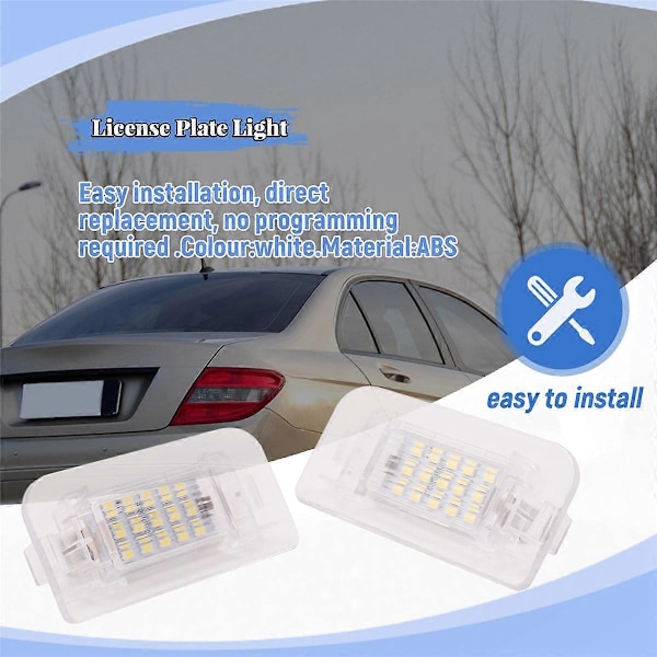 Baklykta för bil Passar - W242 W246 B- LED Registreringsskyltsbelysning A2468201566 PZ168