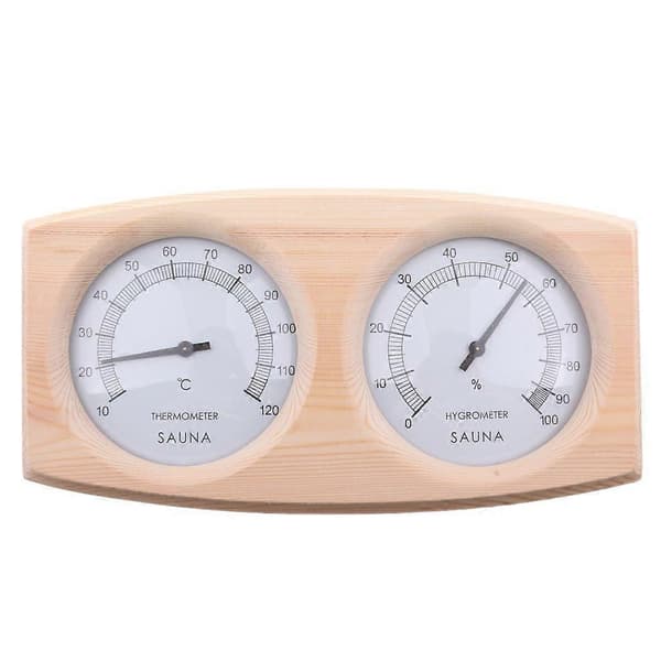 Saunatermometer 2 i 1 tre termo hygrometer damp sauna tilbehør
