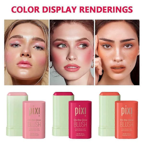 Cujmh Pixi Blush Stick Multi Bruk Krem Blush og Leppetint Langvarig Sminke 3