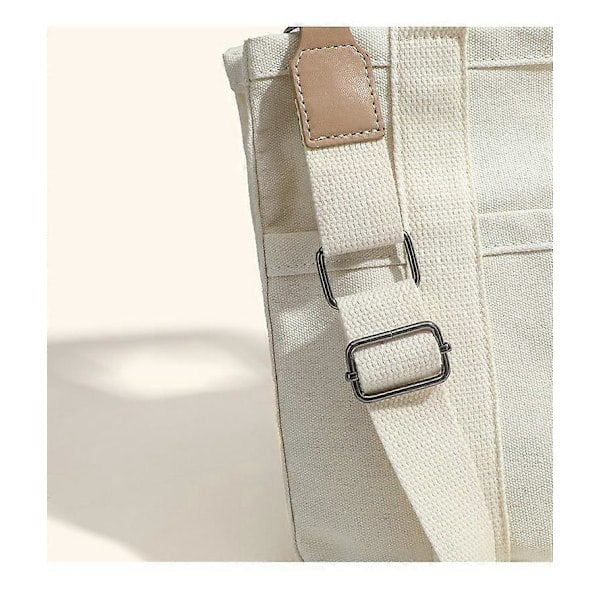 Canvas Tote Taske med Flere Rum til Kvinder (FMY)
