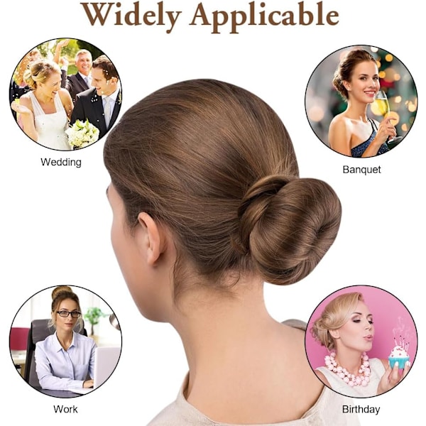 Hårknuteformer, 2 stk. Enkel Donut Bun Maker, Fransk Twist Folding Snap Strips for DIY-frisyrer