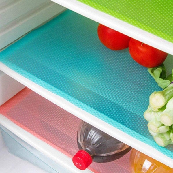 9-paks kjøleskapsmatter, 3 røde/3 grønne/3 blå