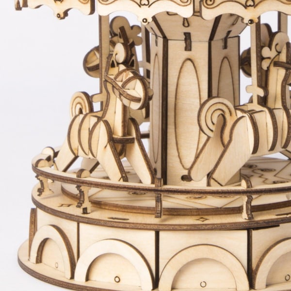 3D-puinen palapelirakennuslelut – tee-se-itse malliaskartelupakkaus – Tg404-karuselli Tg404 Carousel