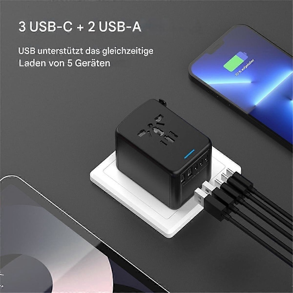 Reiselader konverteringsplugg 3C2A socket 5.8A UK standard US standard Europeisk standard Global 207 pluggkonverter-207-3C2 (5.8A) reiselader
