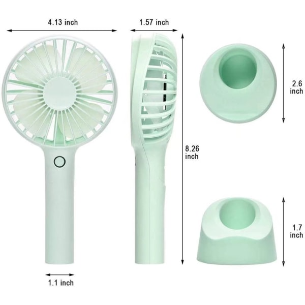 Matkapuhelinteline pieni tuuletin vihreä Green