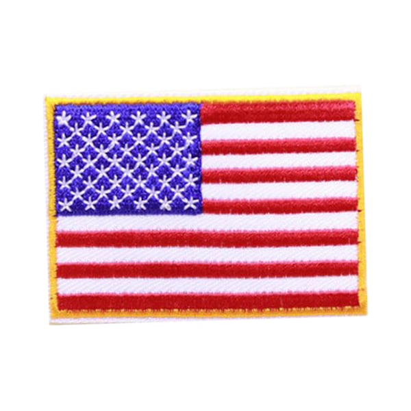 Amerikanske flag broderede patches: Ideel til dekoration af jakker, skjorter, hatte og bukser