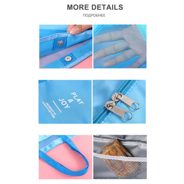 Stor Smidig Väska med Extra Kyl Utrymme blue one size