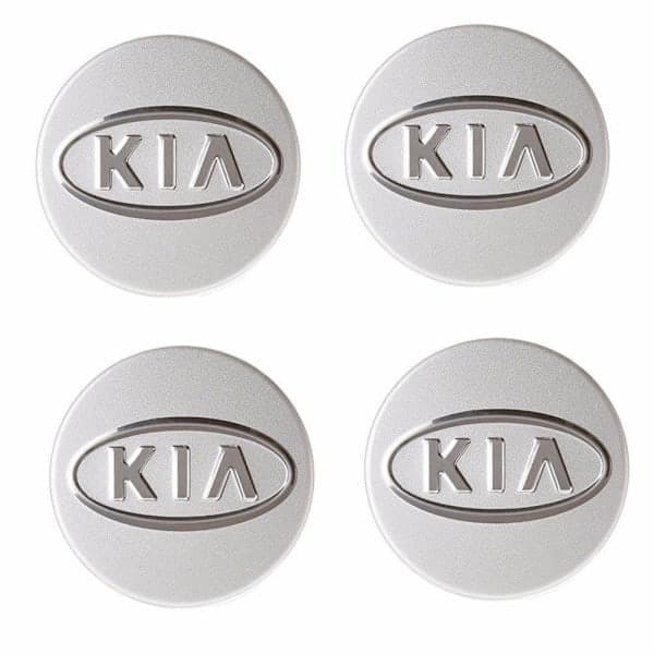 QD-KIA01 - 58MM 4-pack Navkapslar KIA Silver