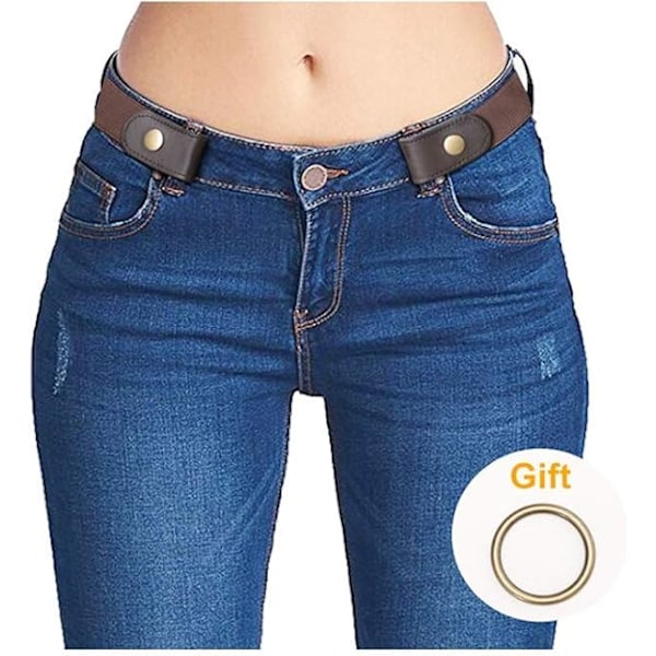 Spännlöst osynligt elastiskt midjeband för kvinnor och stretchjeans för män