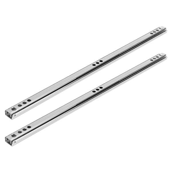2 stk/sett 342x17mm kaldvalset stål skuffeskinne kulelager glide for skap sidebord