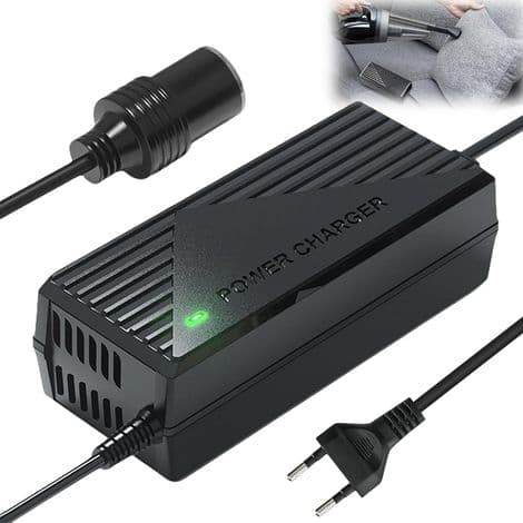220V til 12V spændingsomformer, cigarettænderstikadapter, AC-adapteromformer, kølerstrømadapter, AC-ensretter.