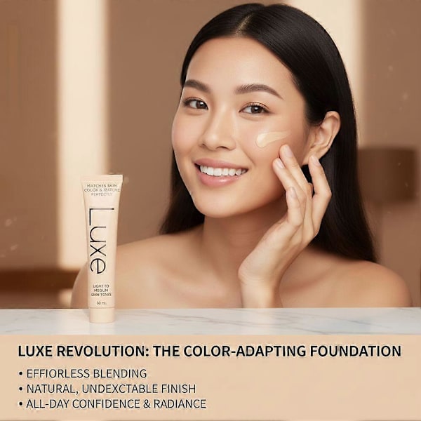 Luxe fargeendrende foundation medium