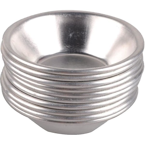 10 st Äggformar Formar Plåtformar Aluminium Paj Cupcake Kakform