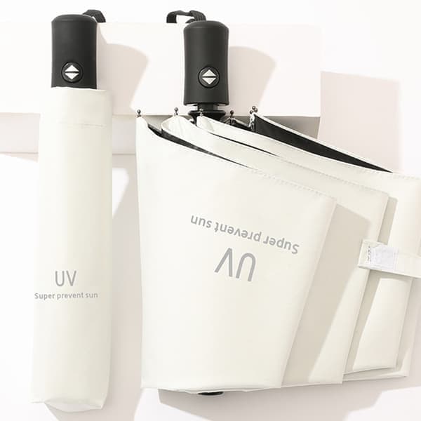 Automatisk sammenleggbar paraply med UV-beskyttelse