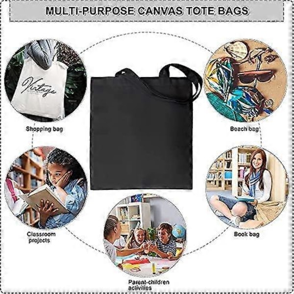 K)26 Bogstav Trykt sort genanvendelige indkøbsposer, Foldbar Casual Rejse Håndtaske, Skulder Strand Tote Tasker, Shopper taske miljøvenlig super stærk vaskbar