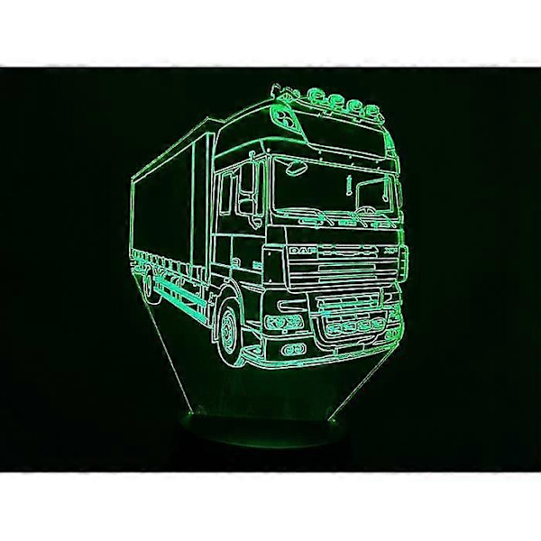 3D-lamppu. Daf 19t kuljetusauto