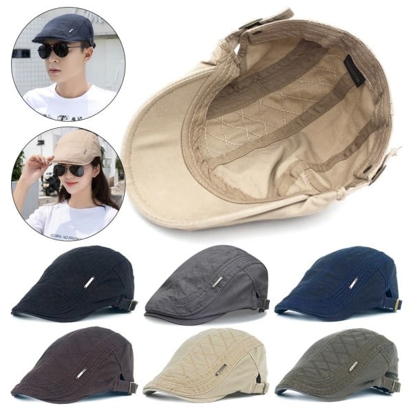 Flat Cap Basker SVART - på lager sort