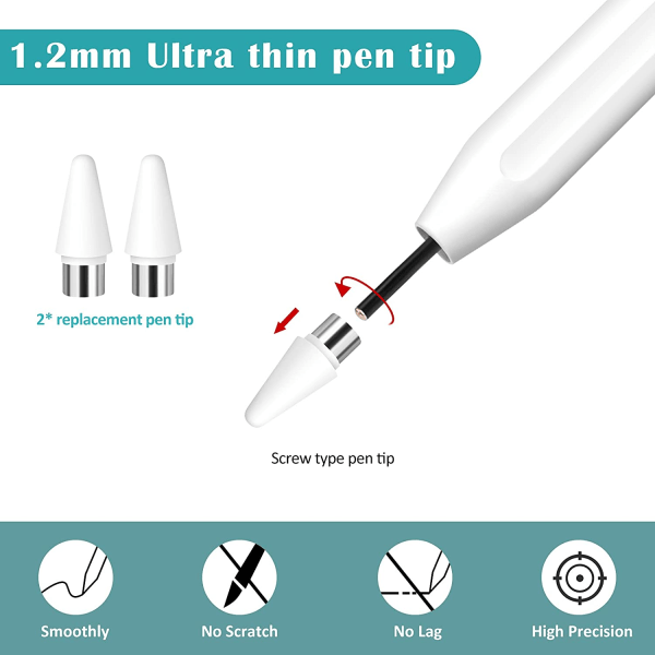 Granarbol Stylus Pen til iPad Pen, Genopladelig Aktiv Stylus