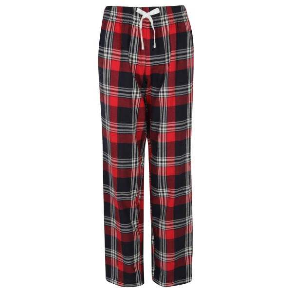 Dam/Dam Tartan ounge Pants Röd/Marinblå Rut Red/Navy Check L